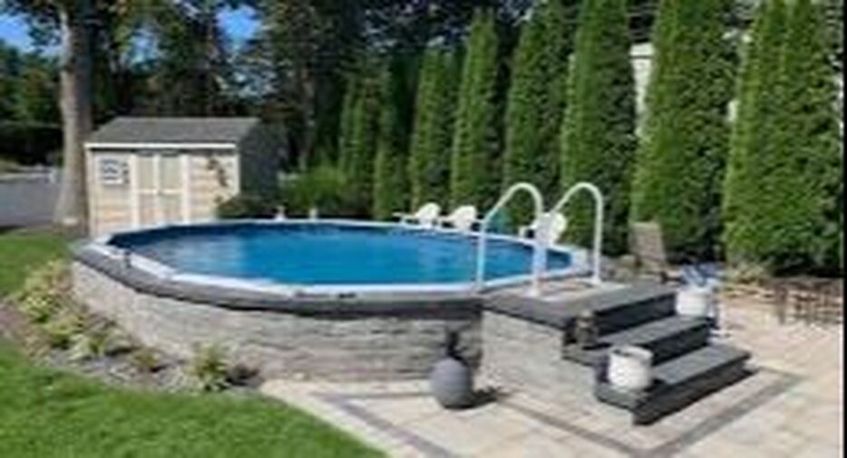 Aquasport Swimming Pool Our Customer Had a Handyman Install The Pool Completely